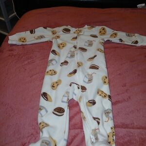 Carters Like New Cozy Cookie and Milk Baby's Footie